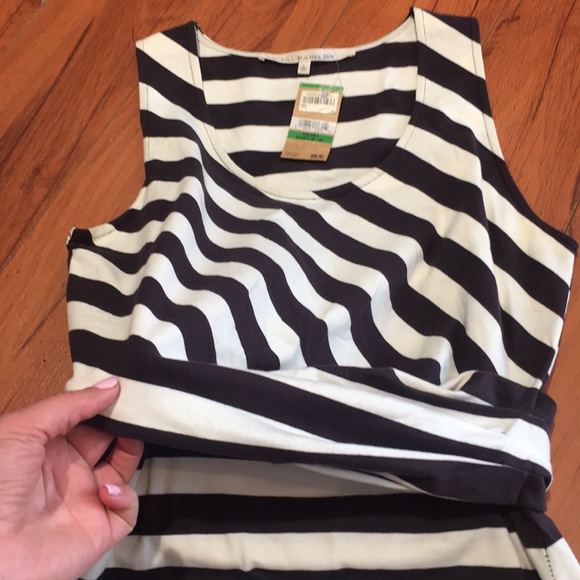 Rachel Roy Black&White Strip summer dress - Picture 3 of 7